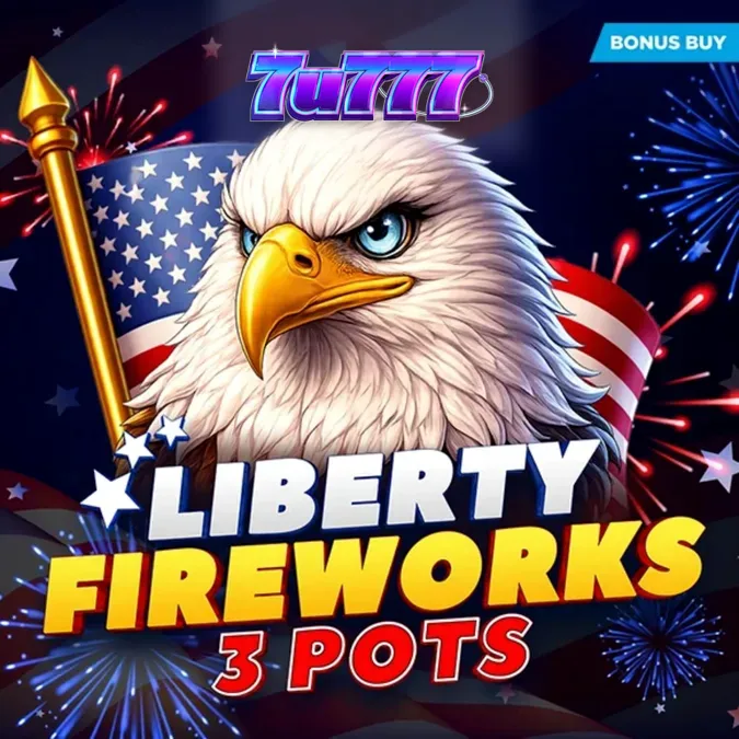 Liberty Fireworks 3 Pots স্লট গেমের রঙিন ইন্টারফেস